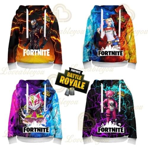 Fortnite Battle Royale Victory Children Cute Shoot Game Hoodies Men Clothing Harajuku Sweatshirt Kids Hero Child Tops Boys Girls