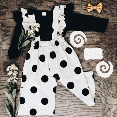 PUDCOCO 2PCS Kid Baby Girl Ruffle T-shirt Tops Pants Fashion Outfit Clothes Summer 1-5Y Support wholesale