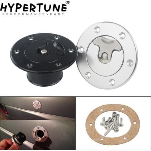 Hypertune - New Aluminum Billet Fuel Cell / Fuel Surge Tank Cap Flush Mount 6 bolt Mirror Polished Opening ID 35.5mm HT-SLYXG01