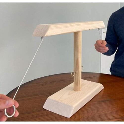 Hook and Ring Game, Hook and Ring Toss Battle Game with Scoreboard, Wooden Ring Toss Interactive Game for Home Bar Party