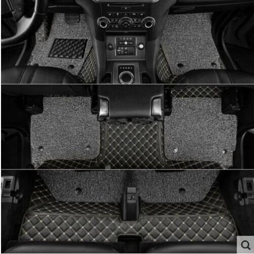 Best quality! Custom special car floor mats for Land Rover Discovery 3 2009-2004 7 seats waterproof durable double layer carpets