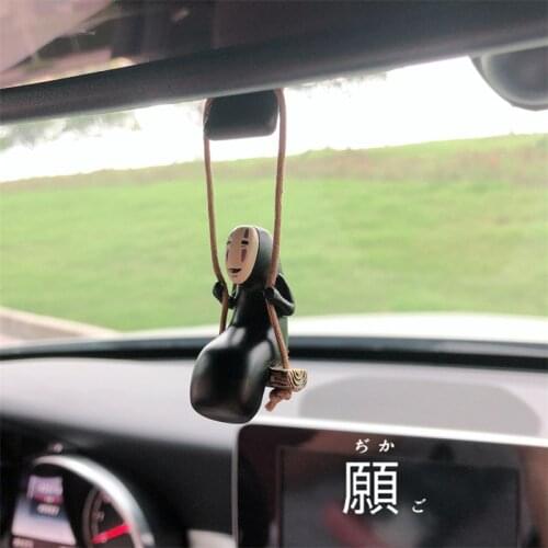 Cute Anime Car Decoration Pendant Faceless Male Auto Pendant Car Rearview Mirror Pendant Car Interior Decoration Accessories