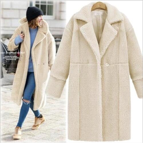 Fashion Solid Women Long Woolen Coat Casual Double Breasted Womens Jacket Wide-waisted Cashmere Coat and Jacket CL76