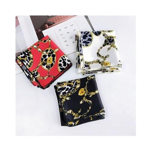50*50cm New Small Silk Scarf Womens Korean-Style Professional Printed Neckerchief Scarf