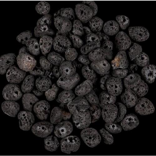 Wholesale Natural Black Volcanic IrregularStone Beads For Jewelry Making 16 Inches Bracelet Necklace Decoration Loose Beads
