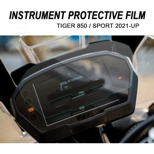 Fit For TIGER 850 SPORT (2021-) Cluster Scratch Protection Film Screen Protector Motorcycle Accessories