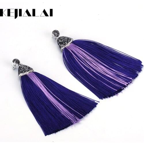Kejialai Tassel Earrings Geometric Trendy Multicolor Temperament Earings Fashion Jewelry Prensent Party Fashion Earring E212