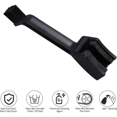 High Quality Cycling Motorcycle Bicycle Chain Clean Bending Brush Gear Grunge Brush Cleaner Outdoor Cleaner Scrubber Tool