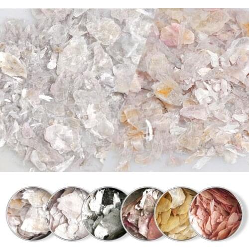 Nail Art Decoration Nail Art Marble Rock Mica Slice Shell Slice Thin Fragment Mix Piece Nail Ornament