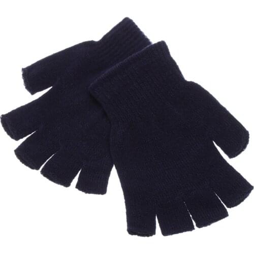 Candy Color Coral Velvet Knitting Mittens Thick Dual-use Convertible Flip Top Half Finger Gloves Soft Warm Winter New Fashion