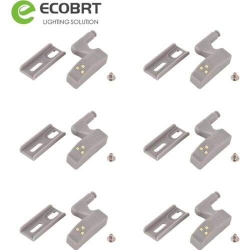 Wireless Battery in Cabinet Lights for home Wardrobe lamp with Intelligent Practical Door Auto On off switch 3LED 6pcs