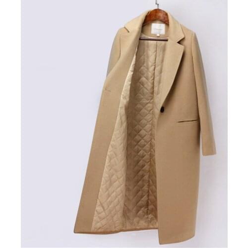 Winter coat women New Arrival Fashion Cashmere Wool coat Outerwear Female long Thickening Warm Woolen Overcoat Women Trench Coat