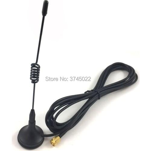 1pcs 433 mhz 433Mhz Antenna 5dbi RF SMA Plug Connector Straight Wifi for Ham Radio With 150cm RG174 Cable