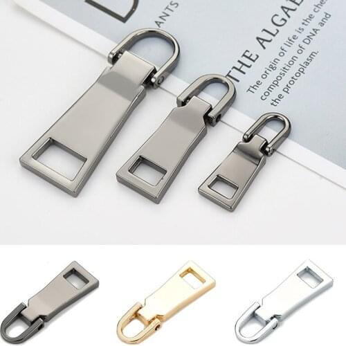 1Pcs Detachable Metal Zipper Pulls For Zipper Sliders Head Repair Zippers Repair Zipper Pull Tab DIY Sewing Bags Accessories