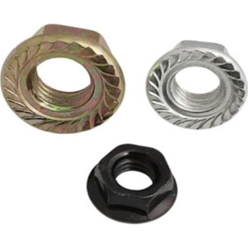 10-20Pcs DIN6923 M3 M4 M5 M6 M8 304 Stainless Steel Hexagon Flange Nuts Pinking Slip Locking Lock Nut