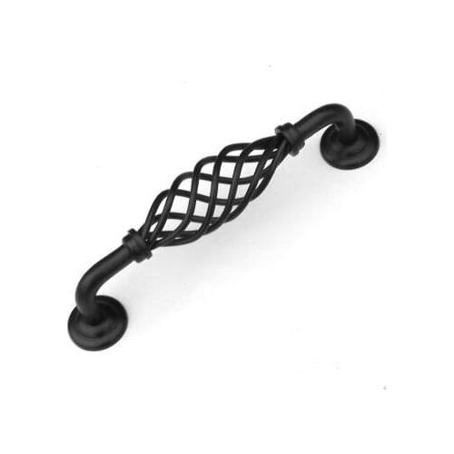 128mm black birdcage furniture handle kitchen cabinet drawer dresser cupboard wardrobe door pull handle 5" antique birdcage
