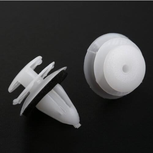 15Pcs Car Door Trim Panel Retainer Clips Fastener 9mm Hole Plastic Rivets Automobile 80999-VE000 For Nissan Infiniti