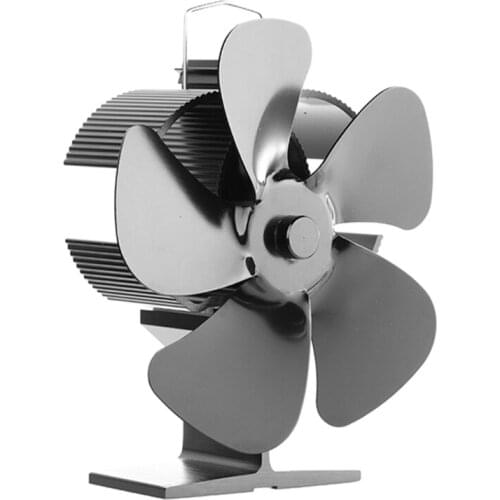 Wood Burner Fan 5-Blade for Wood Log Burner Fireplace Increases Large Rooms Eco Friendly Efficient Wood Circulating Air