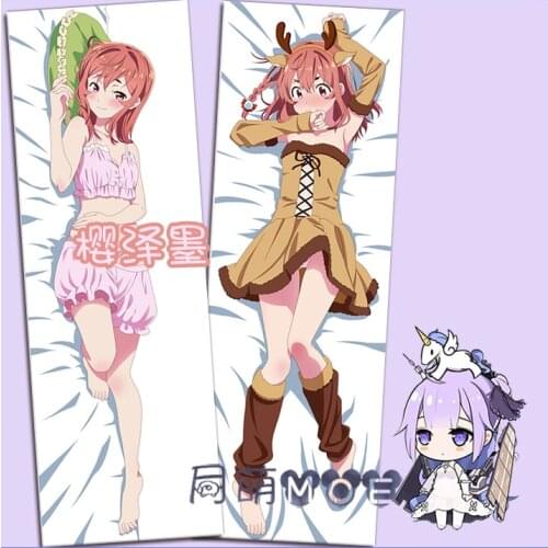 Anime Rent A Girlfriend Sakurasawa Sumi Sexy Cosplay Dakimakura Hugging Body Pillow Case Pillow Cushion Cover Xmas Gifts MOE