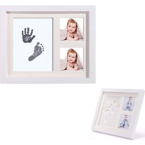 Baby Hand and Foot Print for Baby Photo Frame Baby Handprint mud and footprint Photo Frame Baby Souvenirs Baby items for Newborn