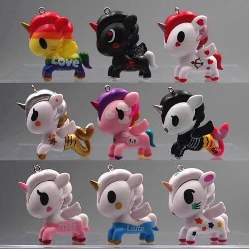 Disney Cute Little Pony Keychain Pendant Keyring Cake Decorating Diy Key Chain Pendant Accessories Car Bag Fashion