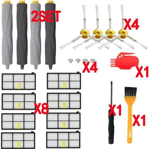 Sweeping robot Accessories HEPA Filters for iRobot Roomba 880 860 870 871 980 990 Replenishment Parts Spare Brushes Kit