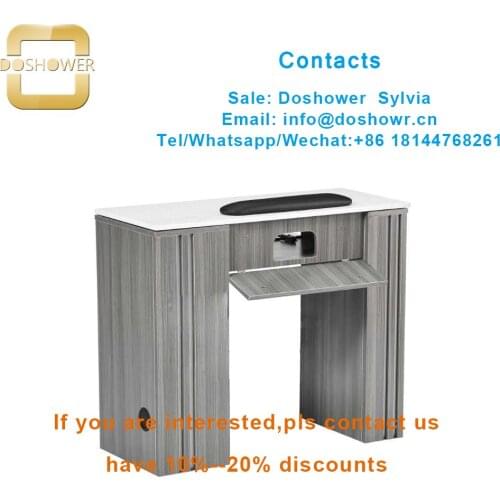 Nail tools in nail art with nail ventilation for nail table manicure table beauty salon