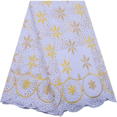 Kalume 2020 African Swiss Voile Lace In Switzerland Hole Design Stoned Nigerian Swiss Cotton Lace Fabric For Wedding Party F1794