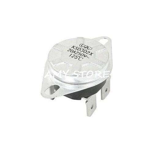 KSD302X 125 Celsius 250V AC 20A NC Normal Closed Thermostat Switch