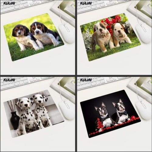 XGZ Cute Puppy Brother Desktop Mouse Pad Rubber Pad Track Wheel Optical Electronic Mouse Pads Smooth and Portable Folding