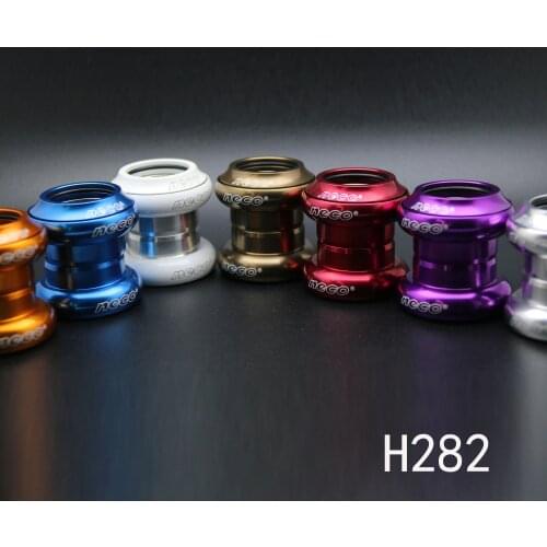 NECO MTB Bike Road Bicycle Headset 34mm EC34 CNC 1 1/8 28.6 Red Sliver Straight Tube Fork Internal Conventional Threadless