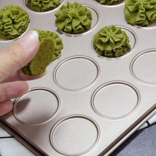 2021 New 35 Cup Non-Stick Macaron Pan Steel Bakeware for Cake Pastry Cookie Mold Kitchen Carbon Steel Baking Sheet Pastry Cake