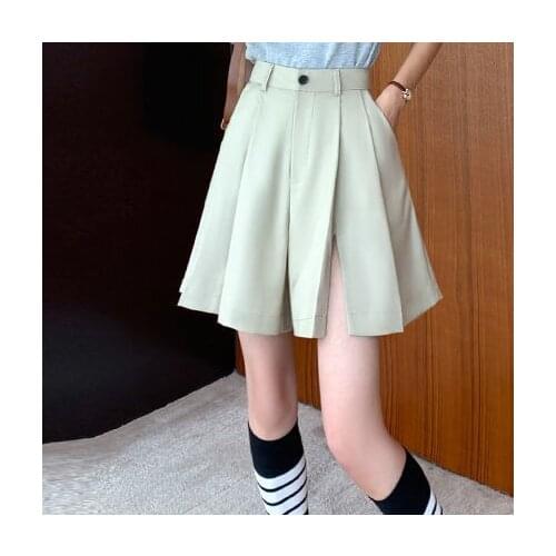 2021 new summer casual all-match drape elastic waist casual shorts plus size clothing for women vintage streetwear