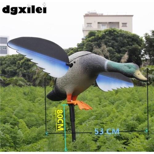 2017 Xilei Plastic Mallard Duck Decoy Decoy Drake With Spinning Wings