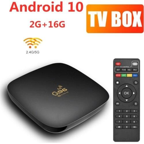 Q96 Smart TV Box Android 102.4G 5G Dual Band WiFi S905 4K 3D bluetooth-compatible TV receiver 1080P Set Top Youtube Set Top Box