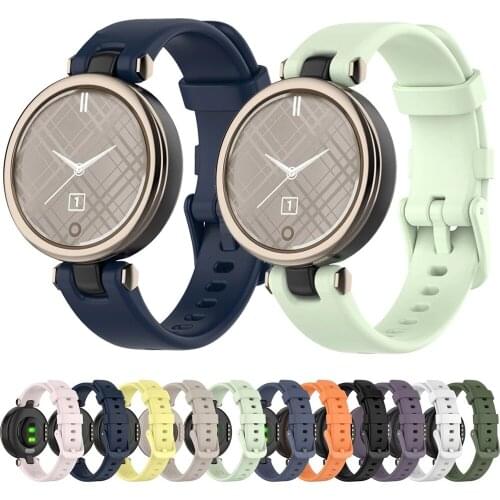 Soft Silicone Strap For Garmin Lily Smart Watch Sports Silicone Wristband replacement Accessories With Special Disassembly Tools