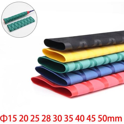 Dia 15 18 20 22 25 28 30 35 40 45 50mm Non Slip Heat Shrink Tube Fishing Rod Wrap Handle Insulated Protect Waterproof Cover