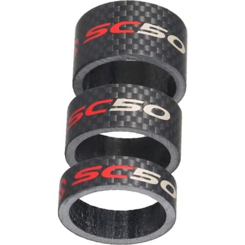 10/15/20mm Bike Carbon Fiber Front Stem Fork Spacer Bicycle Headset Washer Parts