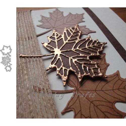 Die Cuts Maple Leaf Metal Cutting Dies Stencils Scrapbooking Embossing Card Making Paper Craftts Decor