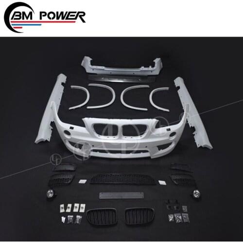 High quality! X1 E84 to MT stylebody kit with bumpers side skirts over fenders grille X1 E84 car kits