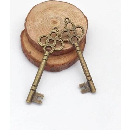 High quality Vintage 10 PCS key charms fit Diy Fashion Accessories Pendants Charms for Jewelry Making