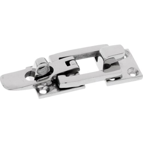 Premium High Polished Stainless Steel Marine Boat Door Locker Hatch Anti-Rattle Latch Fastener Clamp 70mm 2 3/4