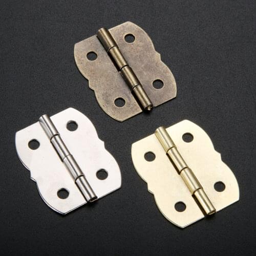 10Pcs Butterfly Hinges w/screws 4 Holes Cabinet Drawer Door Decor Wood Jewelry Box 30*25mm Antique Bronze/Silver/Gold Hardware