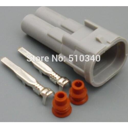 100 sets 2Pin Oil nozzle plug/connector,Methanol refit,Car waterproof electrical connector for For VW for Mitsubishi for Nissan