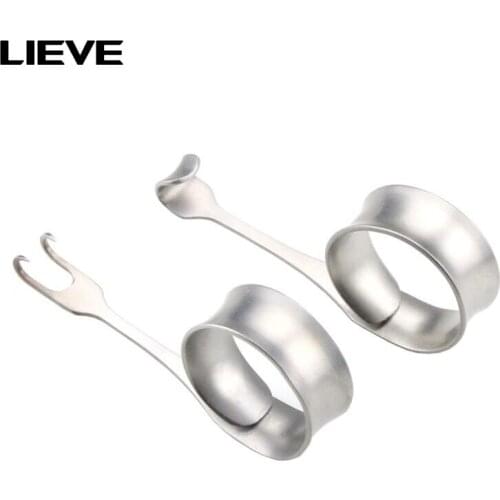 2 Pieces/Lot 2 Types The optimum uncoated cosmetic surgery blepharoplasty stainless steel eyelid retractors