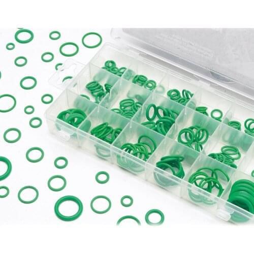 Green O Ring Rubber Grommets Set Assortment Electrical Gasket Tools For Protects Wiring metal panels 270pcs