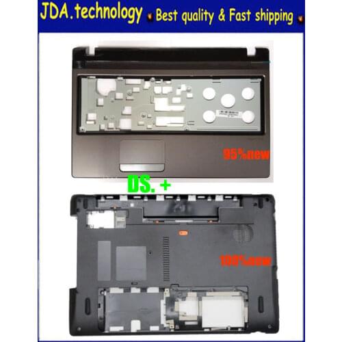 MEIARROW For Acer Aspire 5750 5750g 5750z 5750ZG 5750S Upper cover Palmrest Case W/touchpad (95% new)&Bottom Base case cover