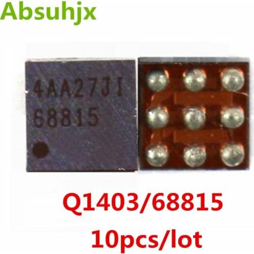 Absuhjx 10pcs Q1403 68815 ic for iPhone 6 6+ Plus USB Data Charging Power Control 9Pin Chip Q4 Power Supply