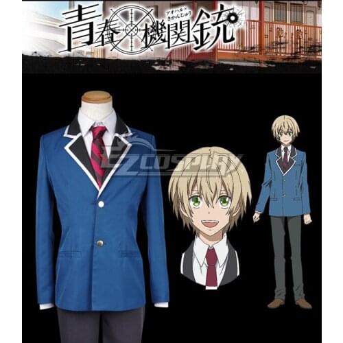 Aoharu X Machinegun Hotaru Tachibana Blue School Uniform Cosplay Costume E001