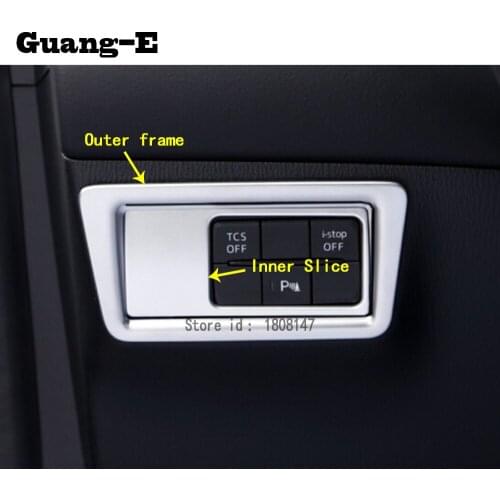 Car Stick Abs Chrome Front Head Fog Light Switch Trim Frame Lamp Parts For Mazda Cx-5 Cx5 2nd Gen 2017 2018 2019 2020 2021